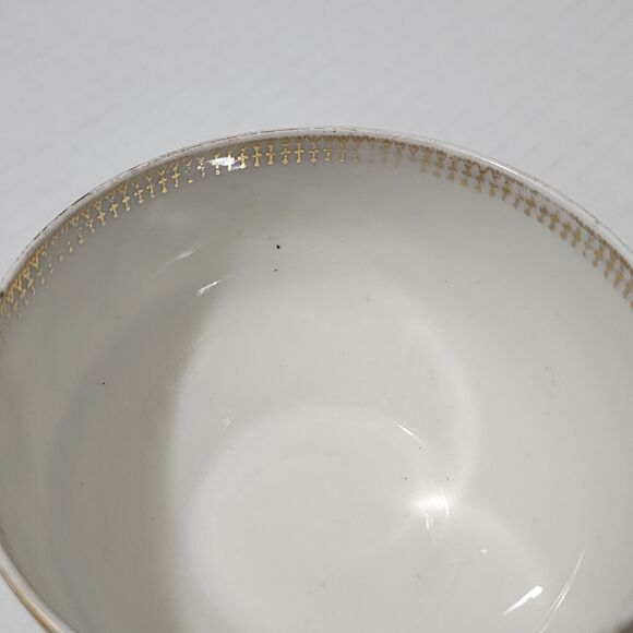 Goa France Che Field Haviland Limoges Cup with Saucer Rose Garland Green Gold - Picture 14 of 14